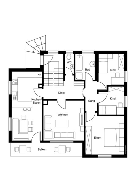 Attraktives Einfamilienhaus in ruhiger Lage mit großem Garten in Hard