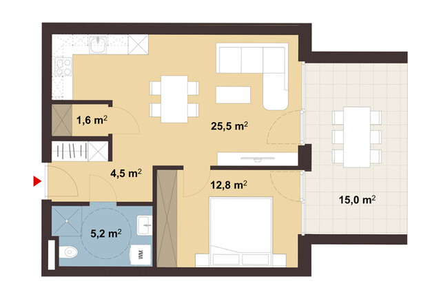 Lichtdurchflutete 2-Zimmer-Gartenwohnung I Whg A02
