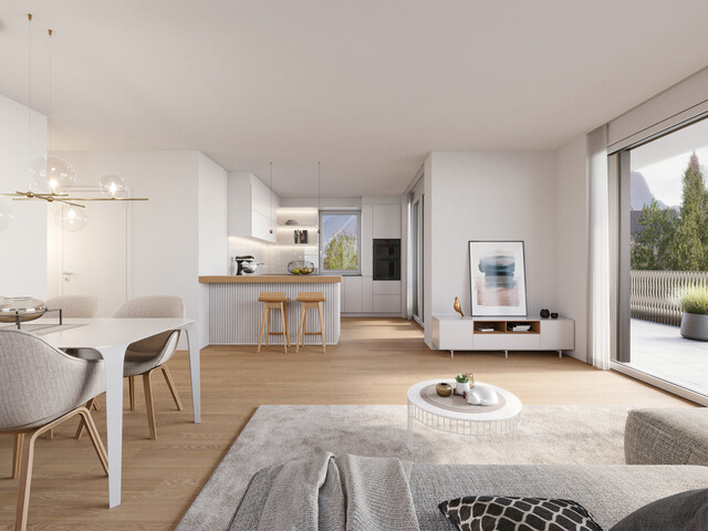 100 m² Wohnfläche flexibel einteilbar als 3- oder 4-Zimmerwohnung