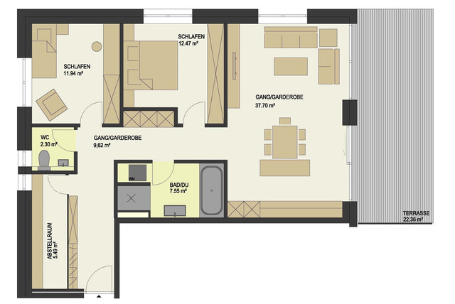 Sonnige 3-Zimmer Mietwohnung in Hittisau! Top 16