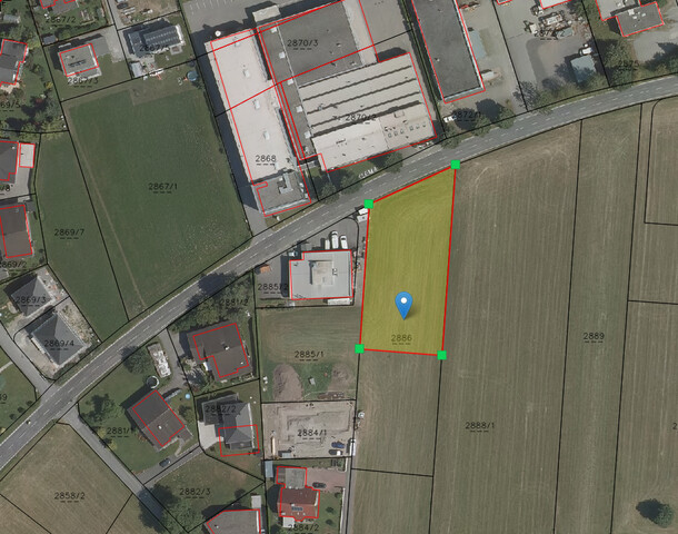 Gewerbegrundstück  mit einer Fläche bis 2.000m2  in bester Lage in Meiningen, zu verkaufen auch teilbar! 