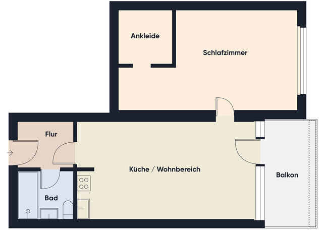 Gemütliche 2 Zi Wohnung / Eigennutzung oder Anlageobjekt
