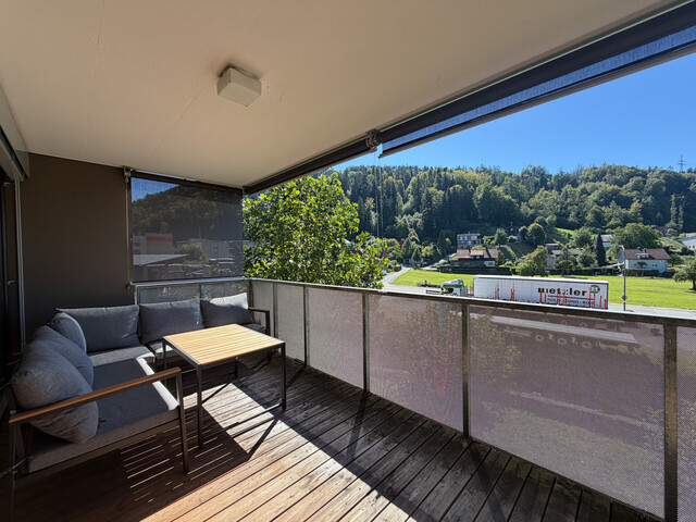 Moderne 2-Zimmer-Wohnung mit überdachter Terrasse in Schwarzach