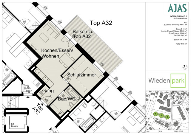 Lieblingswohnung: 2-Zimmer, Balkon, Paketanlage und Service-App