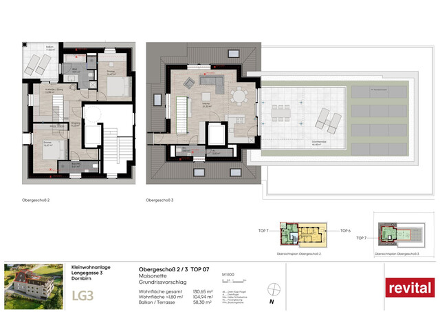 Penthouse - Wohnen über den Dächern Dornbirns mit 360° Ausblick
