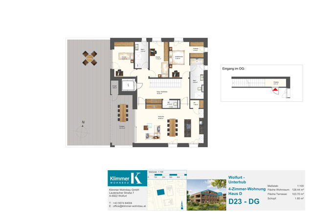 Ein Ort zum Leben und Wohlfühlen! 4-Zimmer-Wohnung D23 - DG