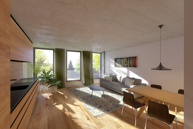 Hochwertige und großzügige 3-Zimmer-Neubau-Wohnung in Hard