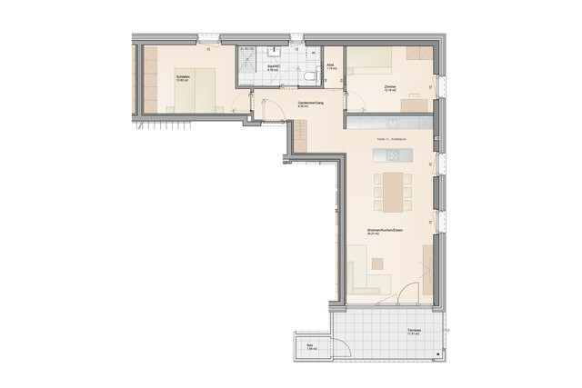 Hohe Wohnbauförderung: 3-Zimmer Terrassenwohnung (Top A4)