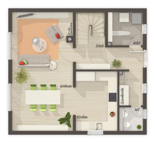 Neues Einfamilienhaus in Ziegelbauweise inkl. Grundstück € 615.000,00 plus WBF!