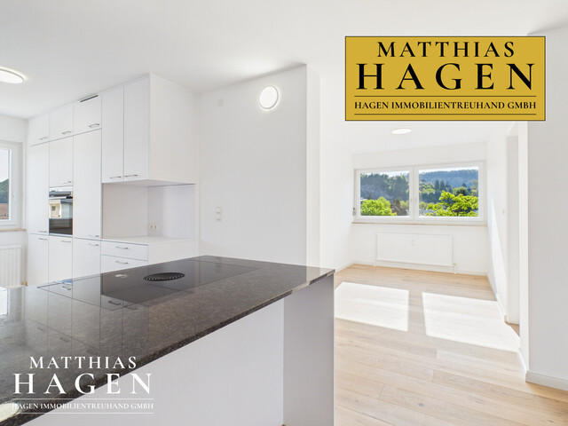 Neu renovierte 3,5 Zimmer Wohnung mit schöner Aussicht in alle Richtungen