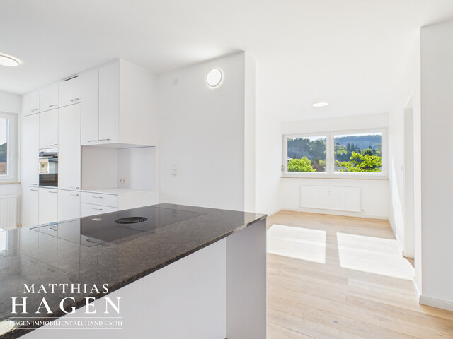 Neu renovierte 3,5 Zimmer Wohnung mit schöner Aussicht in alle Richtungen