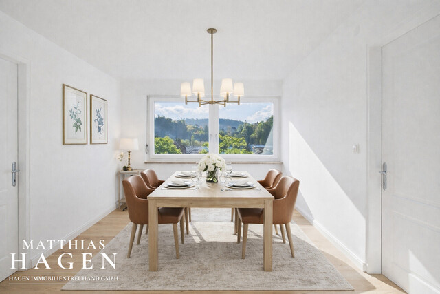 Neu renovierte 3,5 Zimmer Wohnung mit schöner Aussicht in alle Richtungen