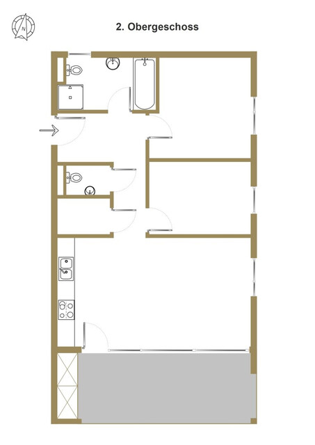 Moderne 3-Zimmer Dachgeschoßwohnung mit Terrasse und Tiefgarage