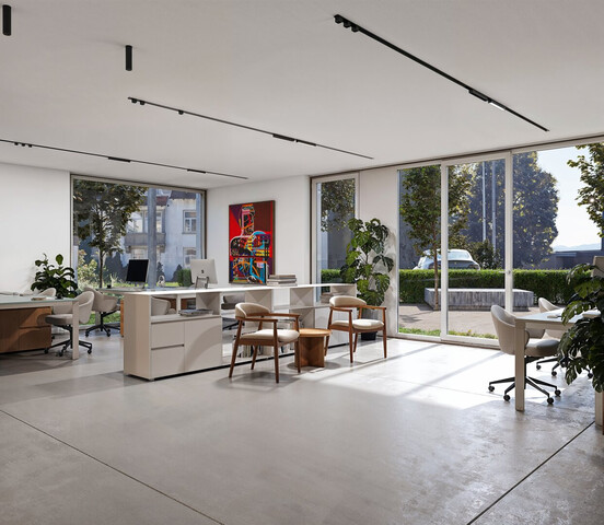 Attraktives Büro für Startups oder Dienstleister: 50 m2 im neuen Geschäfts- und Wohnhaus "Poststrasse" im Zentrum von Hard