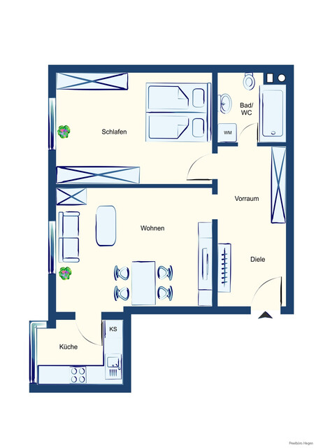 Urbanes Wohnen im Zentrum von Bregenz: 2-Zimmer-Wohnung mit Parkplatzwippe