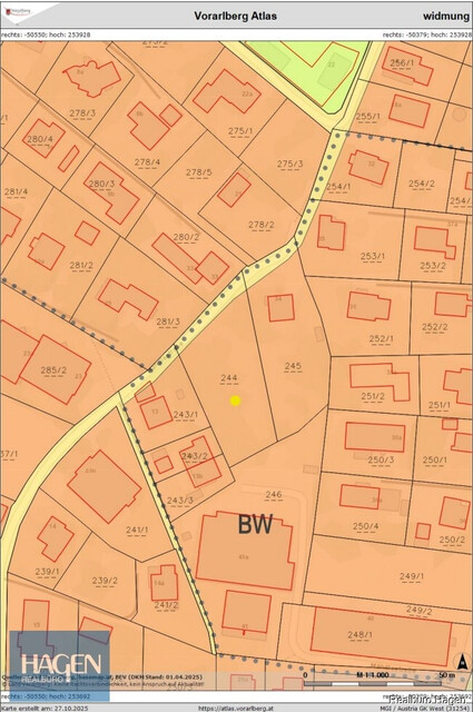 Attraktives Baugrundstück in Lustenau – ca. 589 m² in gefragter Lage