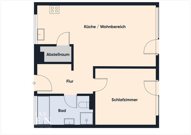 Helle 2-Zimmer-Wohnung mit Terrasse und Garten – ruhig gelegen & vielseitig nutzbar