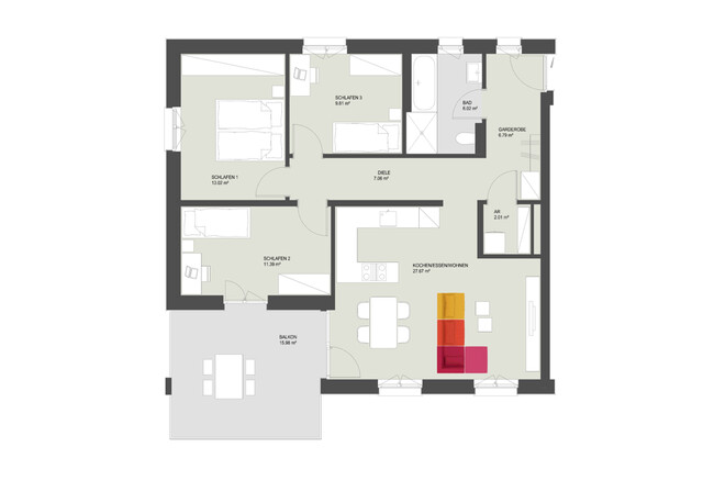 4-Zi-Wohnung mit Balkon in Höchst zu vermieten!