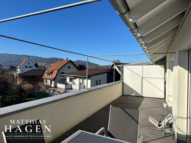 2-Zimmer-Dachgeschosswohnung mit großer Terrasse im Herzen von Lustenau