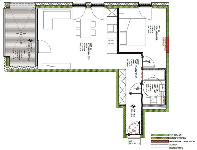 Neubau - Erstbezug, 2-Zimmer-Wohnung mit toller Terrasse