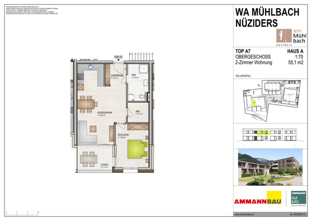 WA Mühlbach TOP A7 Dachgeschoßwohnung