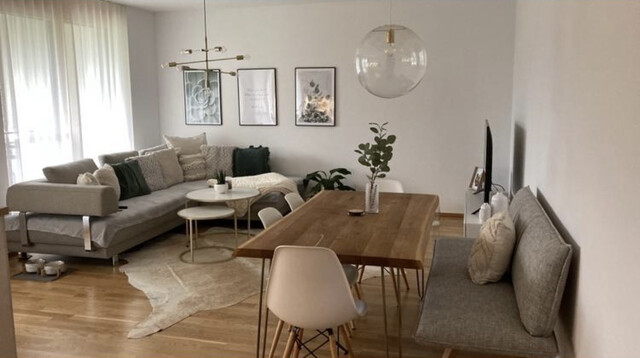 Schöne moderne Gartenwohnung mit großer Terrasse