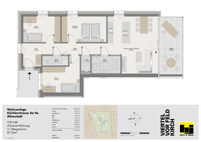 4-Zimmer-Dachgeschosswohnung