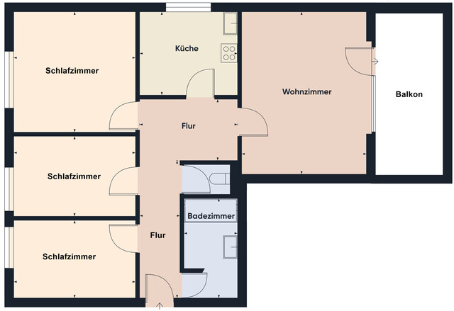 Familienfreundliche 4-Zimmer-Wohnung mit Balkon und perfekter Infrastruktur