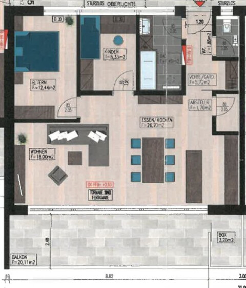 "ohne Provision" moderne 3 Zimmer Terrassenwohnung