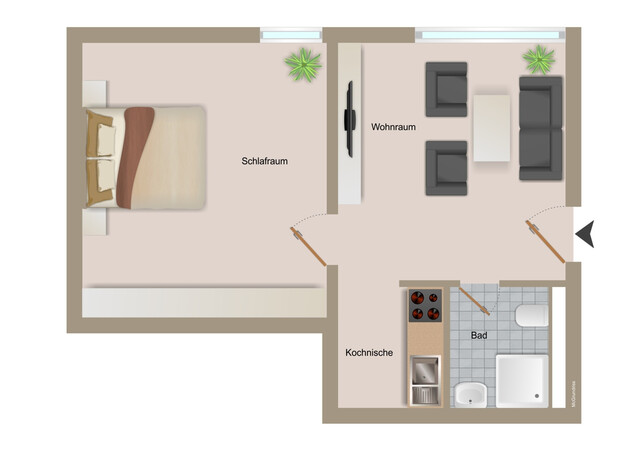 RARITÄT: FERIENGEWIDMETES APPARTMENT IN ZENTRALER LAGE