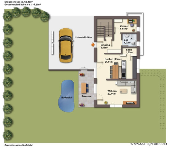 Wohnen auf höchstem Niveau – Neuwertiges Traumhaus mit kleinem Badeteich in Bestlage von Nenzing