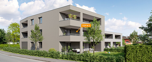 4-Zi-Terrassenwohnung TOP 3 in Rankweil-Brederis, Wollgrasweg 4