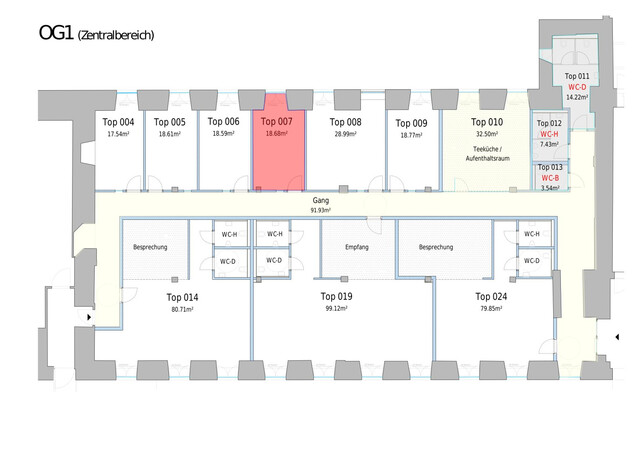 Kleine Bürofläche im Altbau – zentrale Lage in Telfs