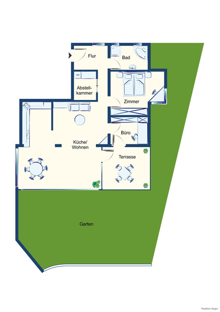 Gemütliche 3-Zimmer-Gartenwohnung in Lustenau