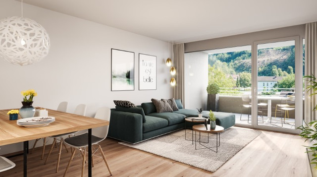 Wohnen auf der Sonnenseite: bezugsfertige 3-Zi-Wohnung Neubau