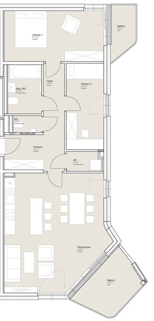 3-Zimmer-Wohnung am rauschenden Bach im Quartier Rauchmühle