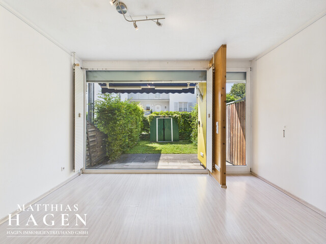 Reihenhauscharakter mit Garten und Dachterrasse