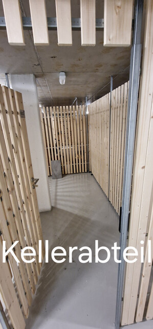 Neubau Gartenwohnung mit 20 m² Terrasse, 70 m² Garten,  6 m² Kellerabteil, 1 Tiefgaragenstellplatz à 20.000,00 e (Kauf)