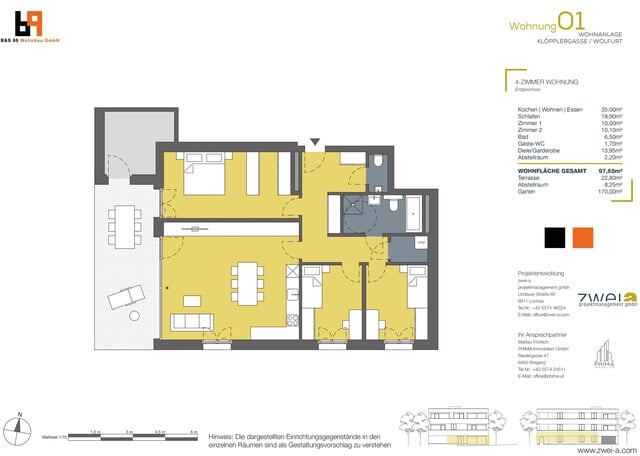 Exklusive 4-Zimmer Gartenwohnung in Kleinwohnanlage