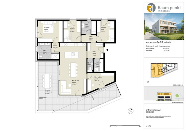 3-Zimmer-Dachgeschosswohnung mit Terrasse - Top 09