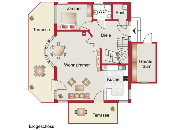 Schönes Einfamilienhaus mit Pool in ruhiger Lage