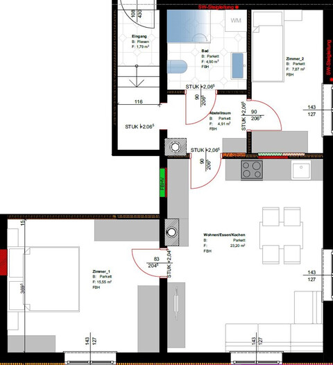 OHNE PROVISION: Sonnige 3-Zimmer Wohnung über den Wolken