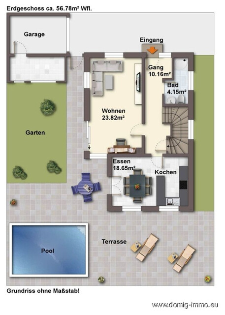 Einfamilienhaus mit Pool, Outdoor-Küche & Smart-Home-Komfort