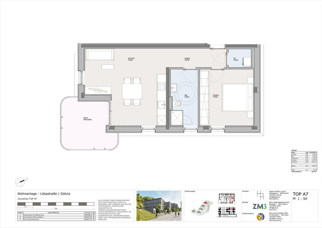 2-Zimmer-Dachgeschosswohnung in Götzis - Top A7