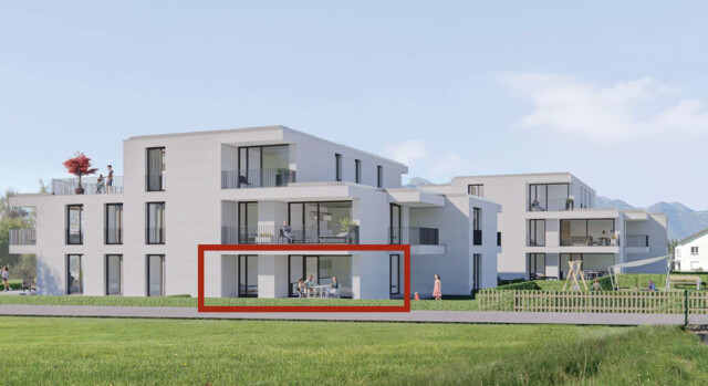Erstbezug im Neubau – Eindrucksvolle 2-Zimmergartenwohnung mit hochwertiger Ausstattung in Feldkirch-Gisingen