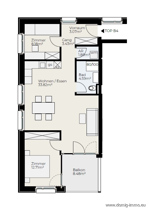 Moderne Eigentumswohnung im Erstbezug – provisionsfrei & förderfähig | Haus B - TOP 4