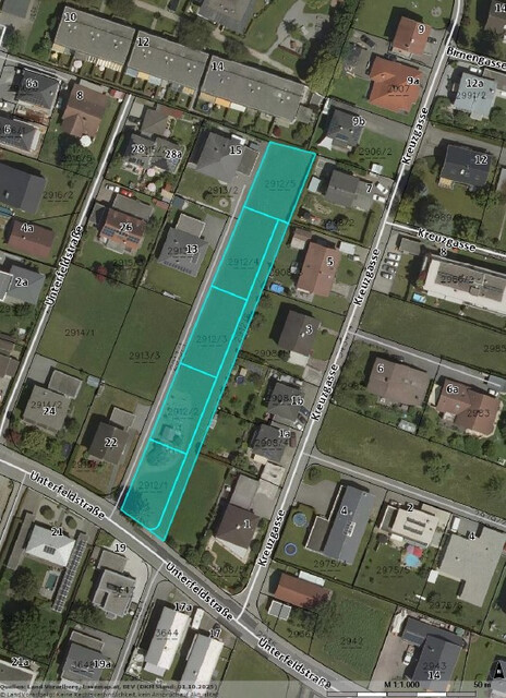 Leistbare Grundstücke (364 - 381 m²) in Lauterach!
