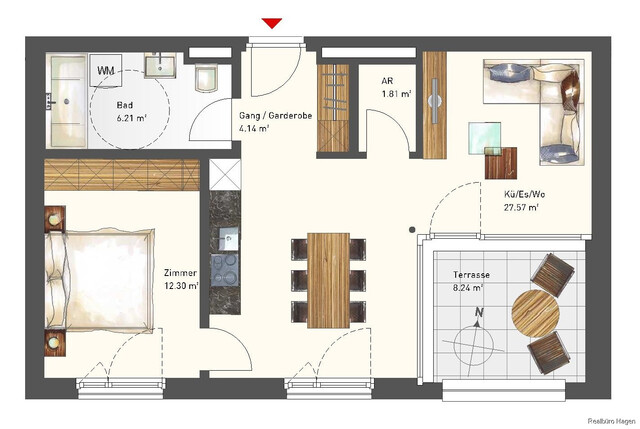 Hochwertige 2 Zimmer Wohnung in Wolfurt, Klöpplergasse!