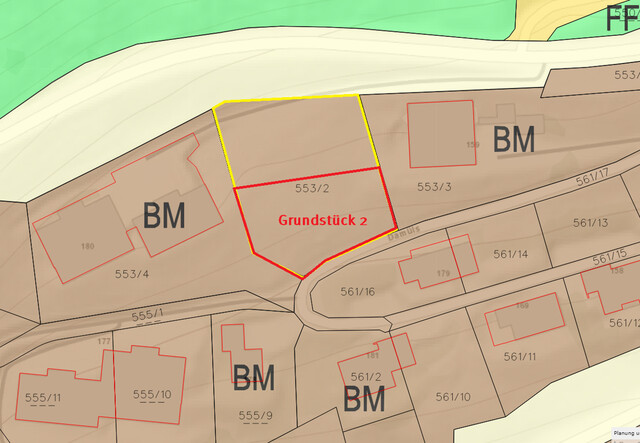 896 m² Grundstück 2 in Oberdamüls - 
im Bregenzerwald