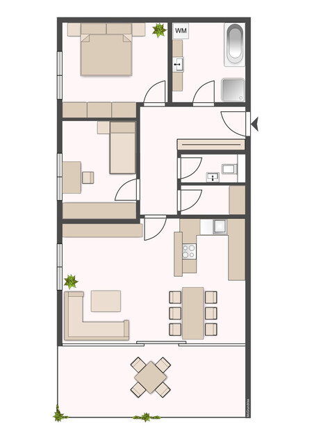 Gut ausgestattete 3-Zimmerwohnung mit großer Terrasse und herrlichem Ausblick in Feldkirch